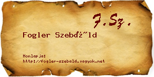 Fogler Szebáld névjegykártya